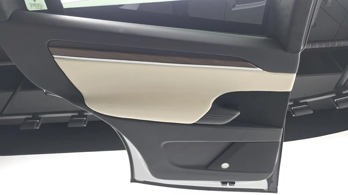 Tesla Model X interior detail