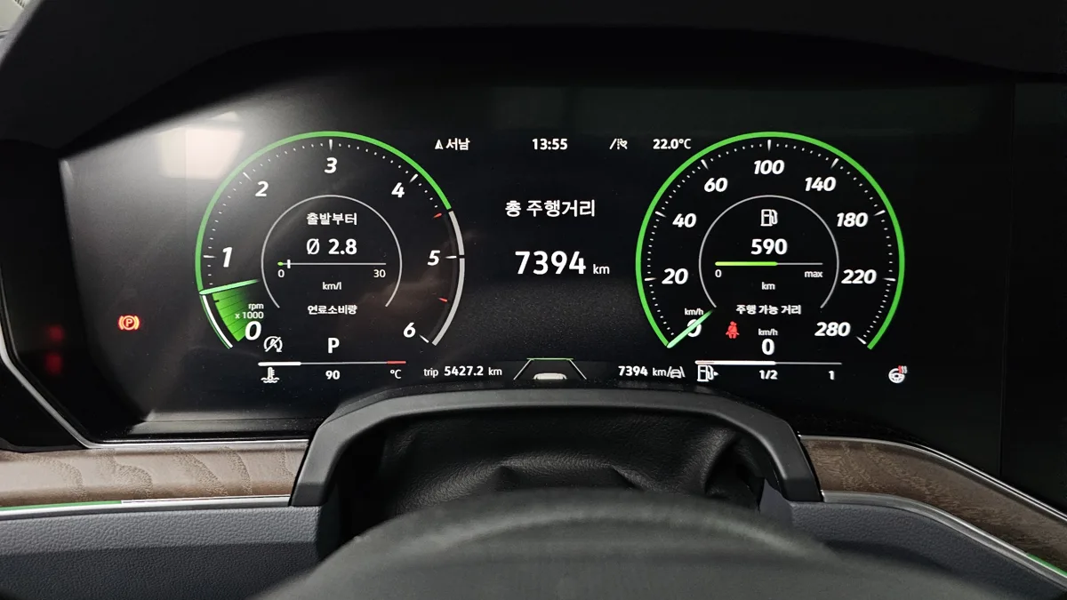 Volkswagen Touareg interior detail