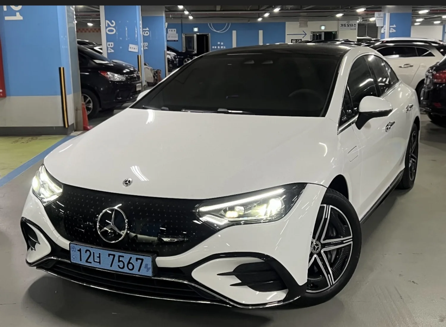 Mercedes-Benz EQE sourced from Korea by AJ Trading